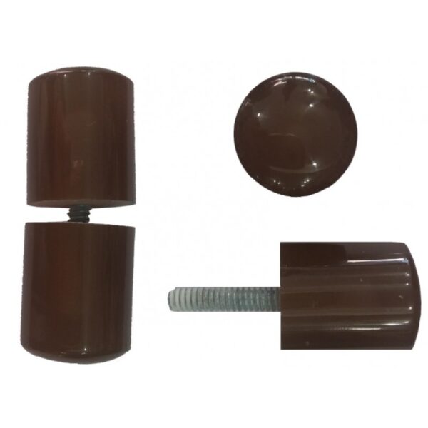 PUXADOR DE RESINA PEQUENO BRONZE 25MM