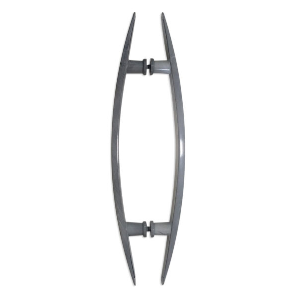PUXADOR H CURVO 50 X 30 CINZA