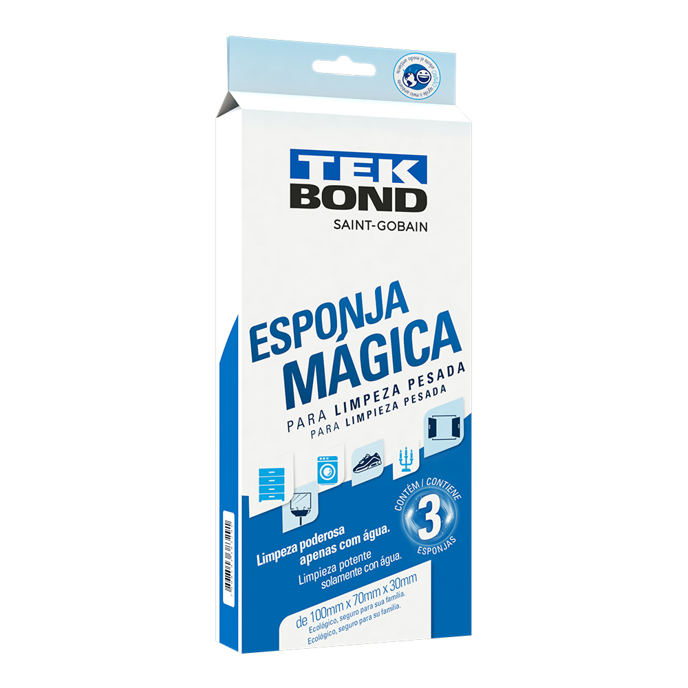 ESPONJA MAGICA TEK BOND C/03 UNID