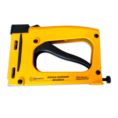 Pistola Flexpoint Mecânica Bramold Aplicador de Grampos Flexpontas para Marcenaria