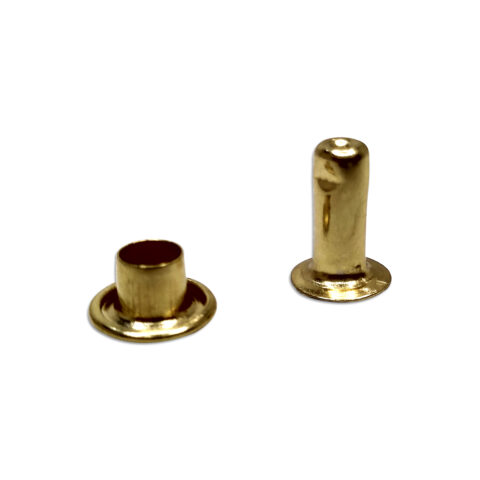 Rebite para Porta-Chaves N.5 Dourado - 100 Peças | Casa Castro