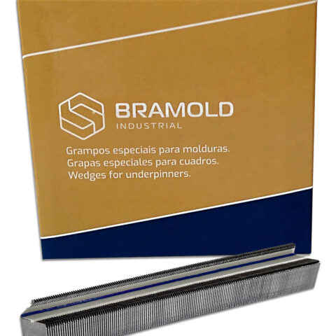 grampo Bramold 07 mm - Grampo Bramold SW 07 mm Embalagem Econômica 4000 peças | Ideal para Moldureiros