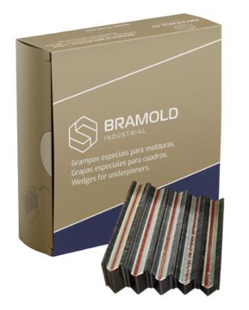 Grampo Bramold SW 10 mm 3000 peças para molduraria e marcenaria | Casa Castro
