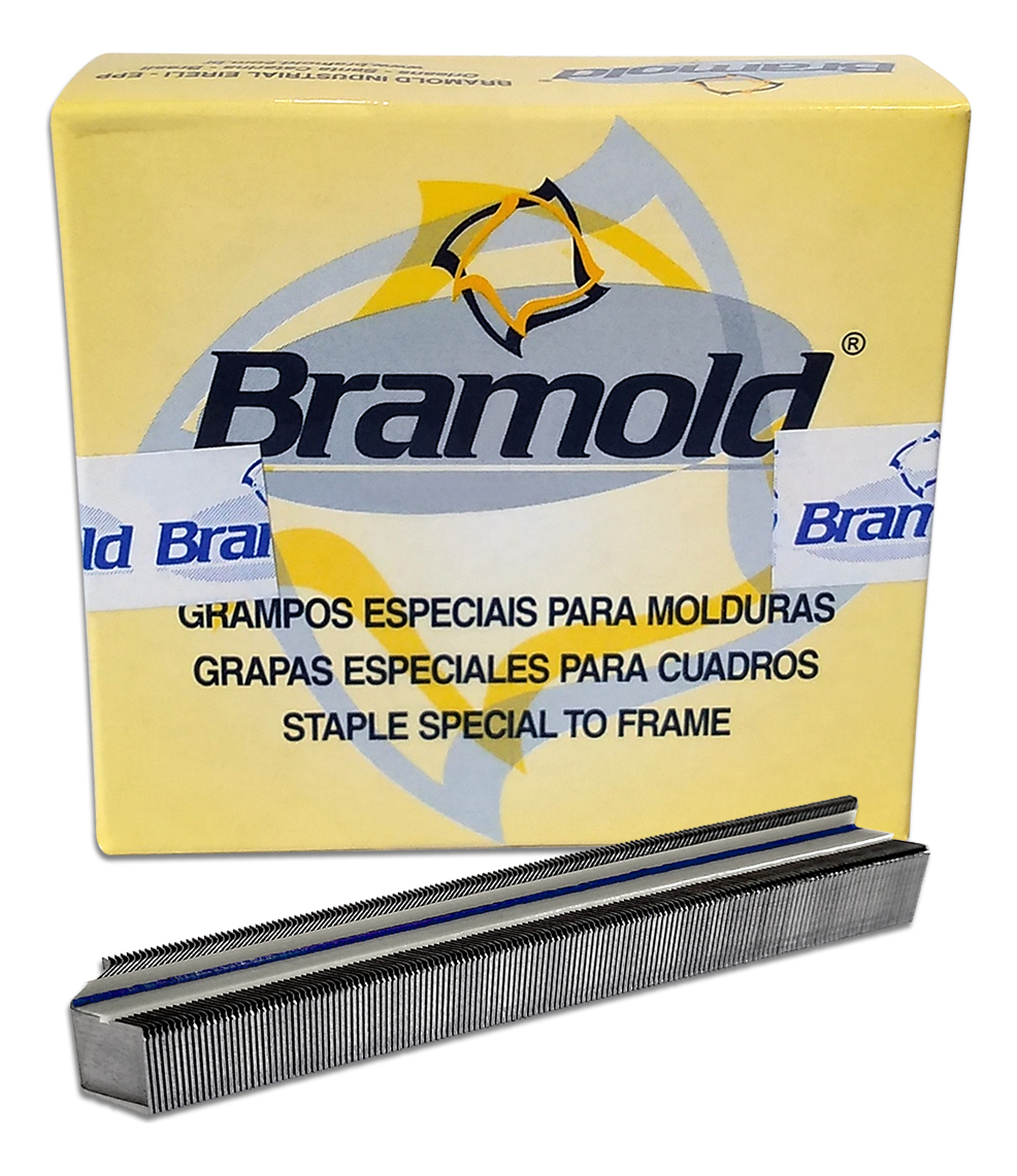 Grampo Bramold SW 12 mm - 2000 unidades para Molduras e Marcenaria | Casa Castro - Imagem 2