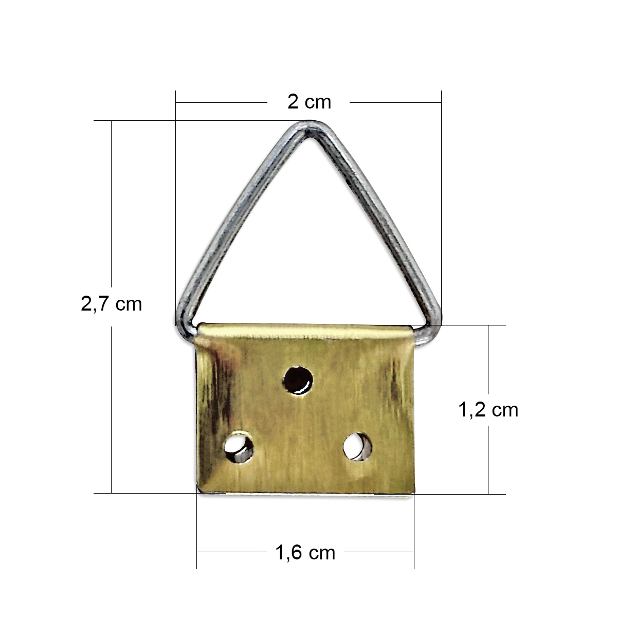 Triângulo Tipo Japonês N.03 - Pacote com 1000 unidades | Casa Castro - Fixação para Quadros - Imagem 4