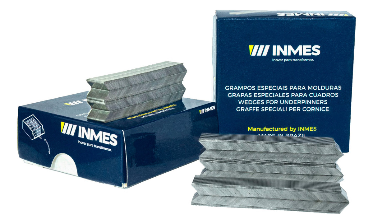 Grampo Inmes HW 12mm Caixa 2.000 Unidades para Molduraria e Marcenaria