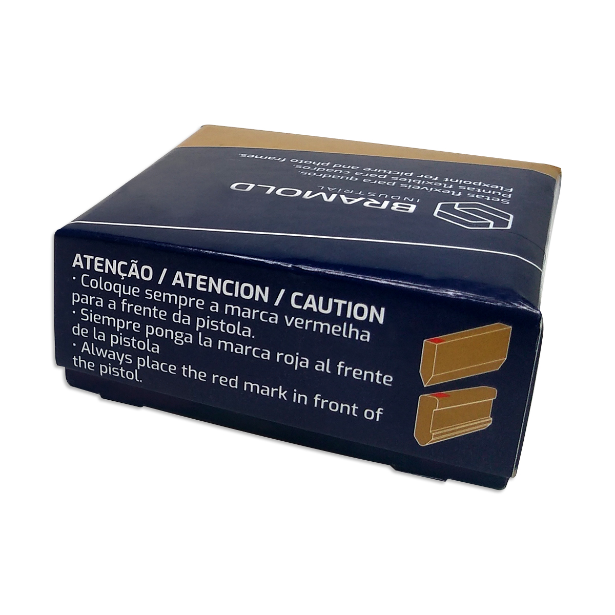 grampo flexpontas - Grampo Bramold Flexpontas Preto FR Caixa 5000 Unidades | Fixador para Molduras - Imagem 4