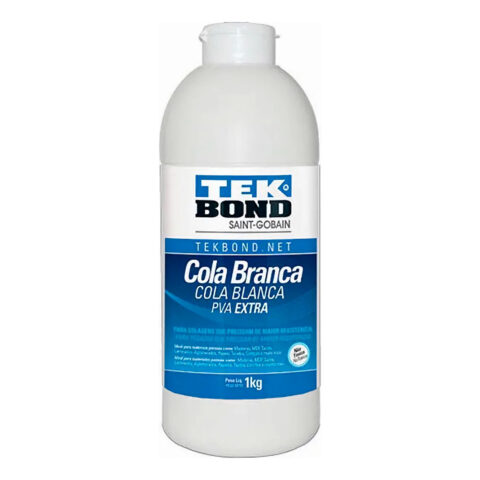 Cola Branca PVA Tek Bond 1 kg Cola para Madeira, Laminados e Fórmica