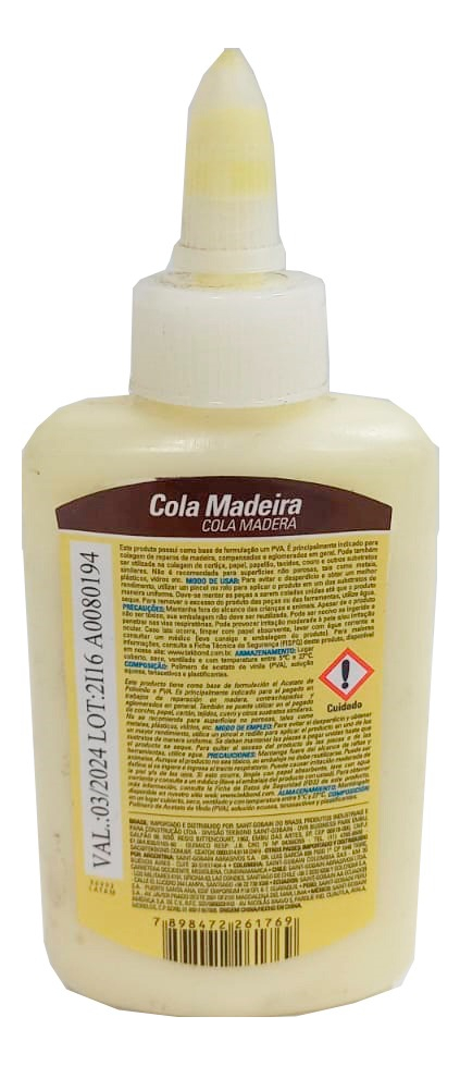 Cola de Madeira Tek Bond 100g - Adesivo para Marcenaria, Encaixes e Laminação a Frio