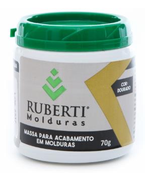 Massa para Acabamento em Moldura Dourado 70g | Casa Castro - Secagem Rápida e Acabamento Sem Trincas
