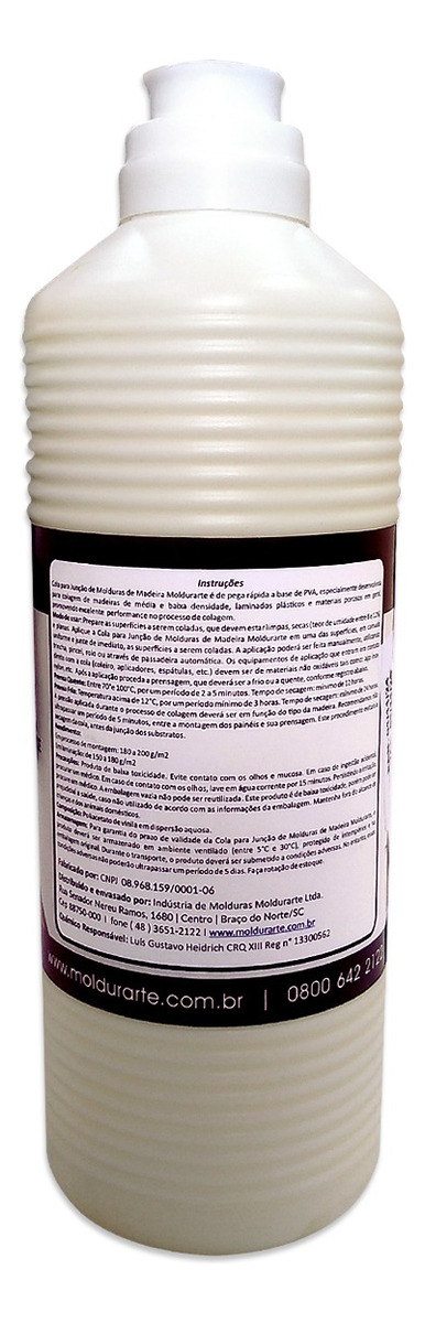 cola PVA para madeira - Cola Branca PVA para Madeira 1kg ME | Pega Rápida à Base de Água para Marcenaria - Imagem 2